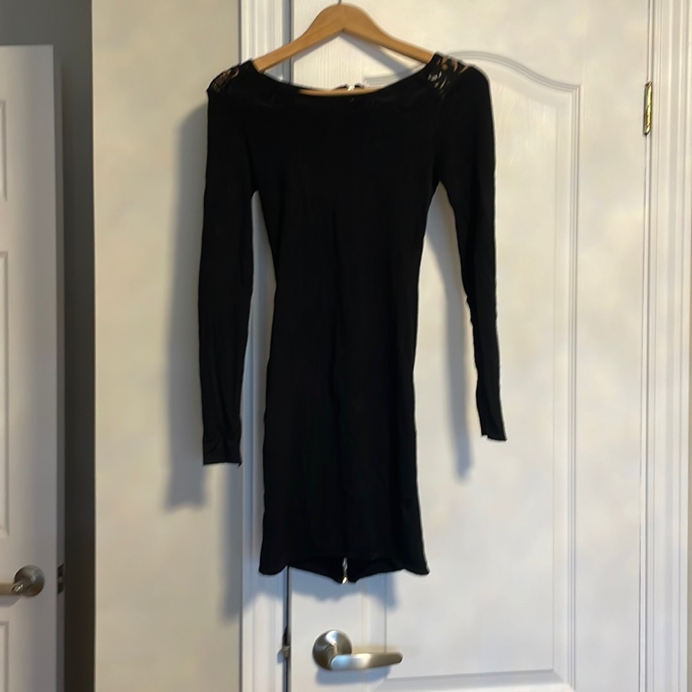 Black Zip Up Dress